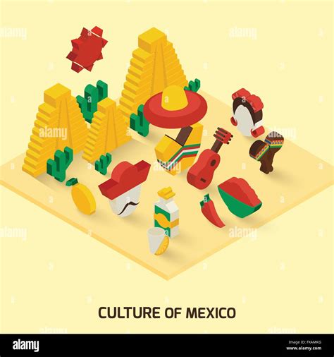 Mexican Icon Isometric Stock Vector Image And Art Alamy
