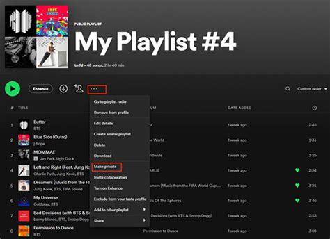How To Make Spotify Playlist Private On Desktopmobile