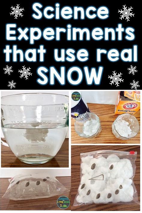 Snow Science Experiments Lessons For Little Ones By Tina Oblock