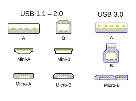 Tipos De Usb Conectores Estandares Y Caracteristicas Images