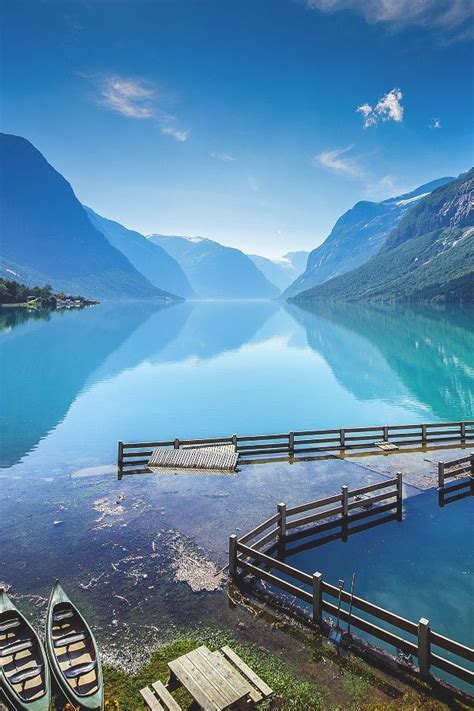 Lake Lovatnet Stryn Norway Places To Travel Beautiful Places On