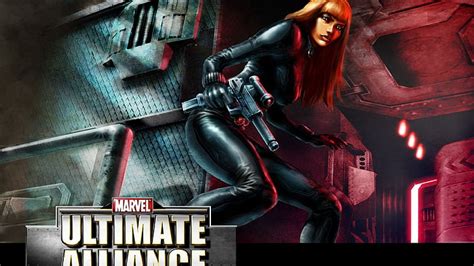 HD Wallpaper Black Widow Ultimate Alliance Redhead Marvel Comics Gun Wallpaper Flare