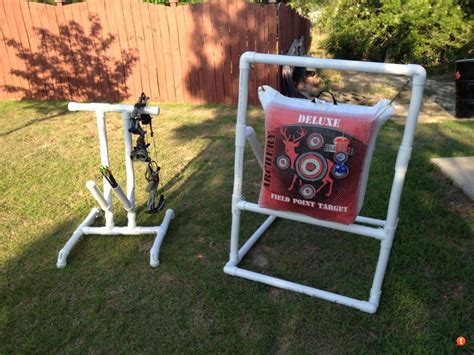 Pvc pipe also makes a reliable diy archery stand, especially for hanging targets.this postshows two pvc archery stand designs. DIY Bow & Target Stands | Diy archery target, Diy bow, Bow ...