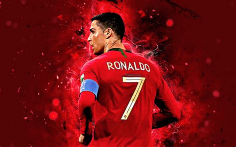 Download Wallpapers Cristiano Ronaldo 4k Back View Cr7 Abstract Art