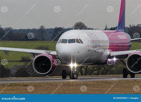 Wizzair Plane At London Luton Airport Editorial Photography Image Of