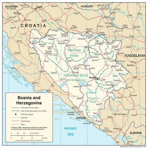 Mapa Bośni I Hercegowiny Bośnia I Hercegowina Mapy