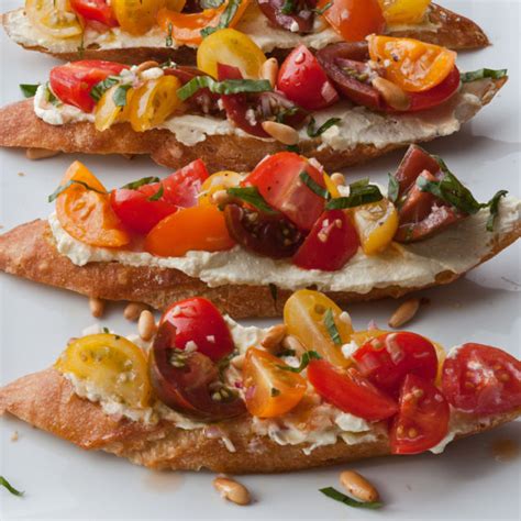 Add tomatoes and toss gently. Tomato Crostini with Whipped Feta | Recipes | Barefoot ...