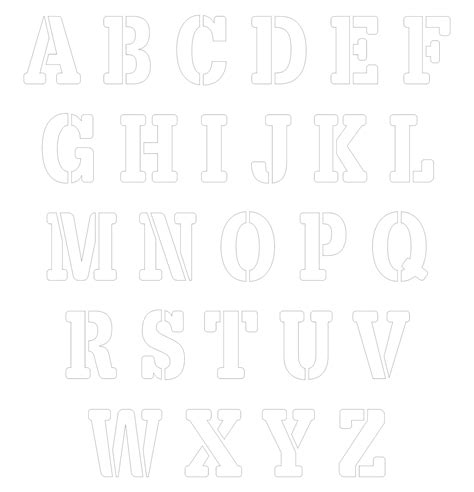 Printable Letter Stencils 8 Inch 1000 Images About Stencils On