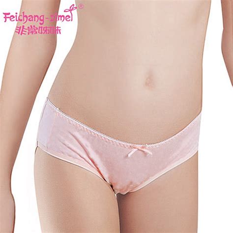 Free Shipping Feichangzimei Teenage Girl Panties Cotton Solid Panties For Year To Year Old