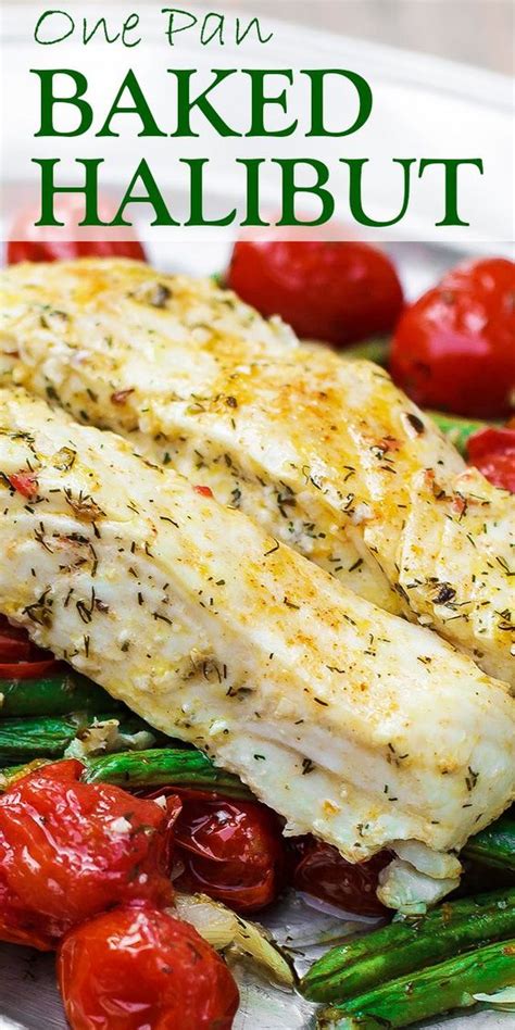 Lightly sprinkle the halibut and veggies with seasoning salt. One pan Mediterranean Baked Halibut Recipe with Vegetables ...