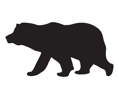 Black Silhouetteshadow Of A Brown Bear 9937686 Vector Art At Vecteezy