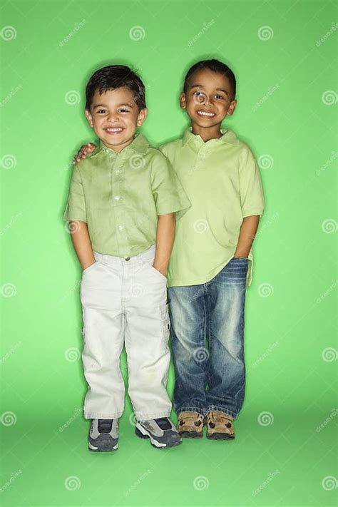 Portrait Of Two Boys Stock Image Image Of Children Hispanic 2044859
