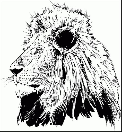 Lion Face Coloring Page Coloring Pages