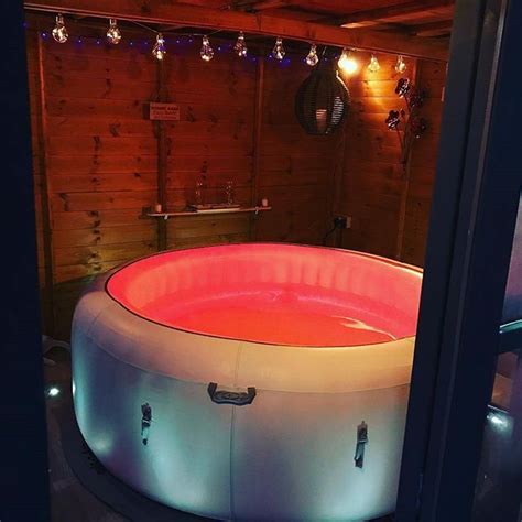 Inflatable Hot Tub In Basement