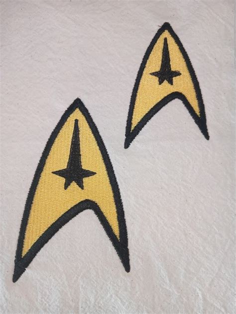 Star Trek Command Logo Machine Embroidery Design In 2 Sizes Etsy