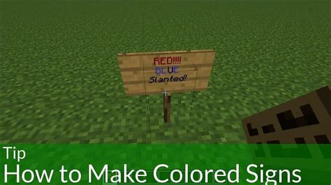 How To Make Colored Signs In Minecraft Pocket Edition