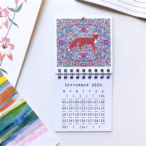 2024 Mini Wall Calendar By Prism Of Starlings