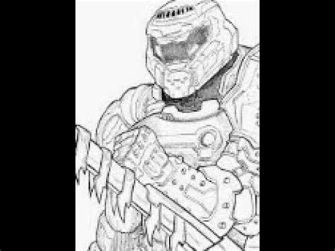 As for getting the key, enter the cave next door, as if you were going to continue the mission. How to draw the DOOM Slayer - YouTube