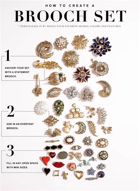 How To Create A Brooch Set In 2020 Brooch Vintage Brooches Vintage