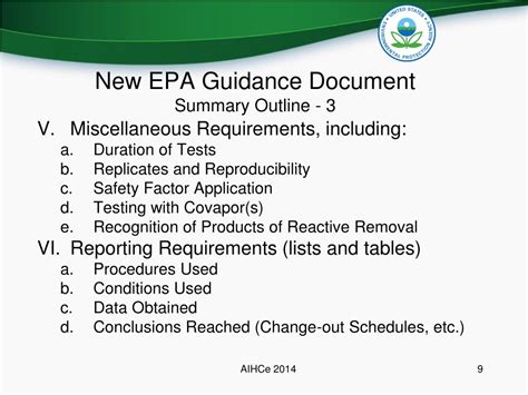Ppt Epa Guidance For Determining Organic Vapor Cartridge Service Life