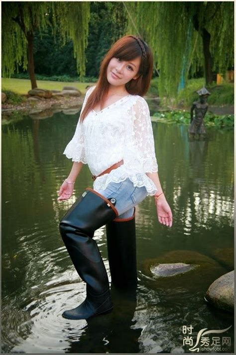 Girls in waders and jeans | gummistiefel, stiefel, reitstiefel. 17 Best images about Boots en waders on Pinterest | Hunter ...