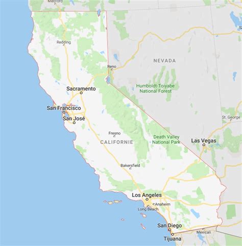 Carte De Californie Voyage Carte Plan