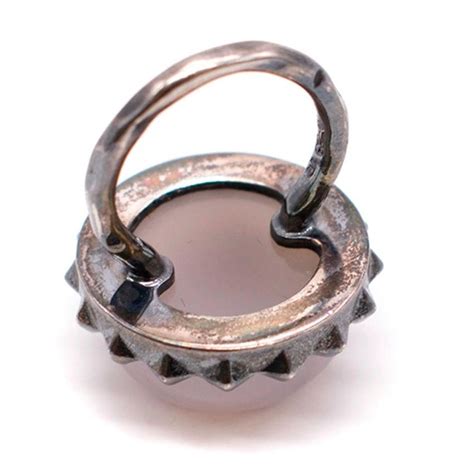 Bottega Veneta Natural Stone Ring In Sterling Silver At 1stdibs