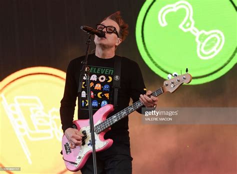 bassist and co lead vocalist mark hoppus from blink 182 performs news photo getty images