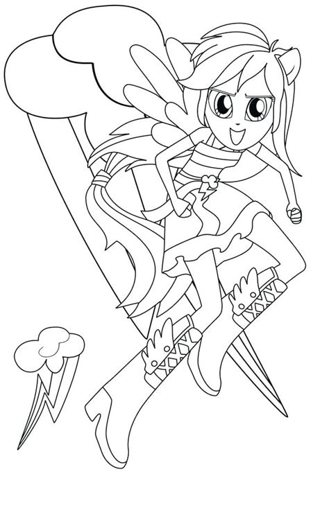 The new story will start from the new animated movie. Rainbow Dash Equestria Girl Coloring Page at GetColorings ...