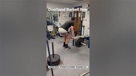 Overhand Barbell Row Strengthpower Youtube