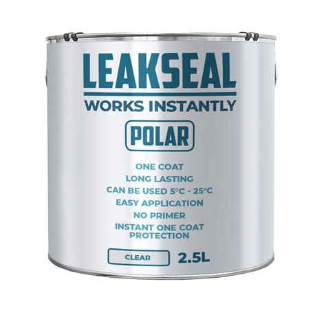 Polar Premium Leak Seal Clear Paint 25 Litre Instant Waterproof