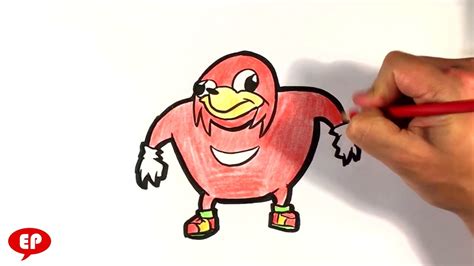 How To Draw Uganda Knuckles Easy Picture To Draw Youtube