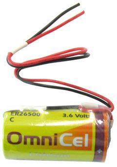 Be the first to review ls14250 (er14250) 3.6 volt 1/2 aa primary lithium battery with leads (1200 mah) cancel reply. OmniCel ER26500, C Size, 3.6 Volt 8.5Ah Lithium Battery ...