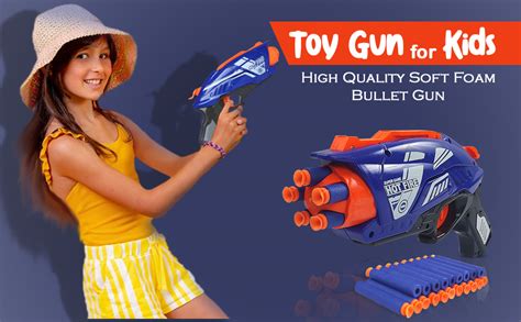 Nhr 7063 Hot Fire Soft Bullet Gun Toy With 20 Safe Soft Foam Bullets