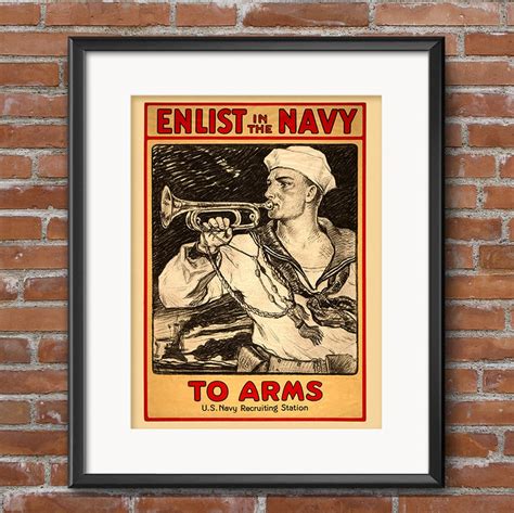 United States Navy Recruiting Poster Us Navy Pride Join The Etsy