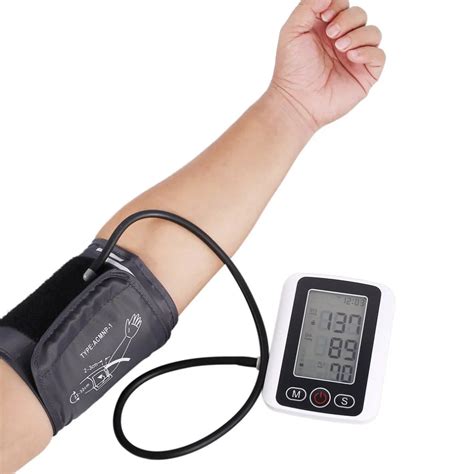 Arm Sphygmomanometer Electronic Blood Pressure Meter Backlight Lcd