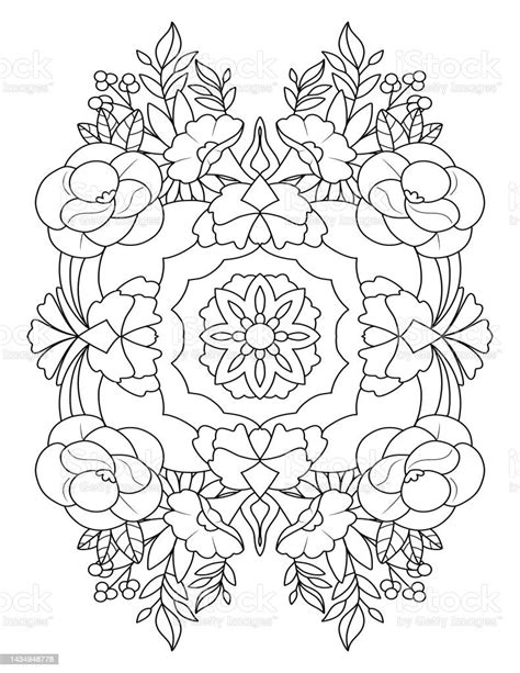 Magical Flowers Coloring Book Stock Illustration Download Image Now