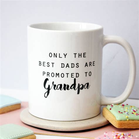 Personalised Promoted To Grandpa Mug By Glb Graphics