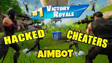 Fortnite Compilation Hackers Cheaters Aimbots Youtube