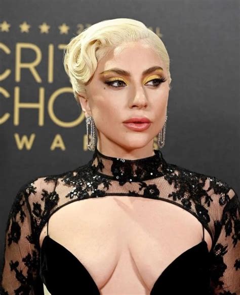 Lady Gaga Flaunts Her Big Tits At The Critics Choice Awards Photos