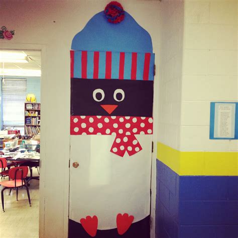 Winter Classroom Door Decoration Penguin
