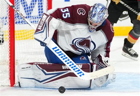 darcy kuemper earns second consecutive shutout as avalanche spoil jack eichel s vegas debut