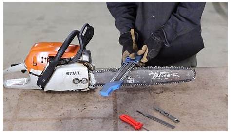 Learn how to Sharpen a Chainsaw with a File Guide - YouTube