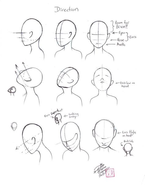 Basically, the only thing that usually doesn't change is the position of each feature. Draw Faces - Direction | Face drawing, Drawing tutorial ...
