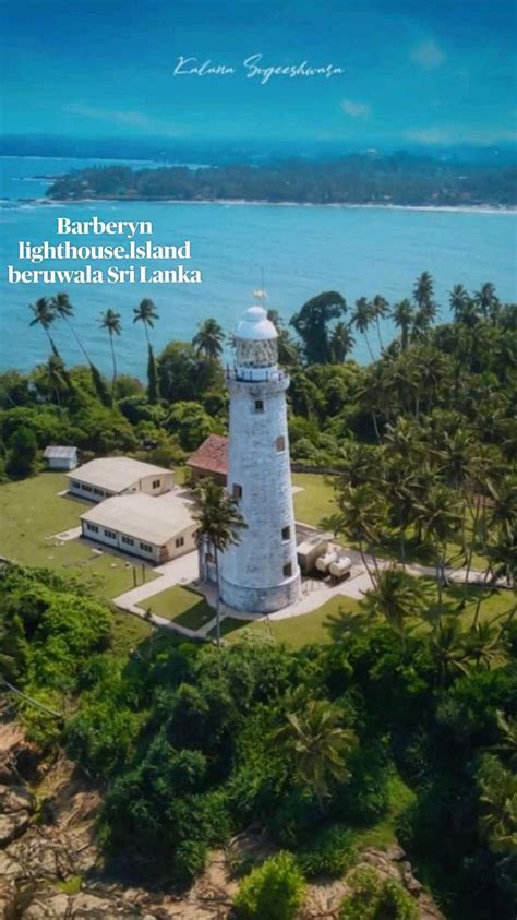 Barberyn Lighthouselsland Beruwala Sri Lanka Sri Lanka Statue