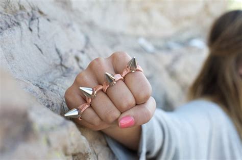 Brass Knuckles Cute Fashion Girl Rig Ring Image 82232 On