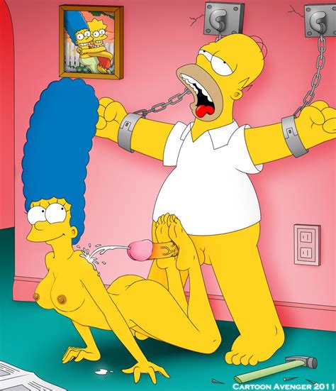 Rule Cartoon Avenger Cum Edit Feet Footjob Homer Simpson Marge