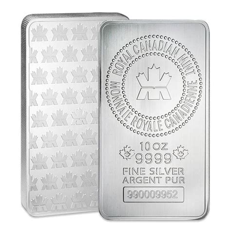 Royal Canadian Mint 10 Oz Silver Bars Rcm For Sale Money Metals
