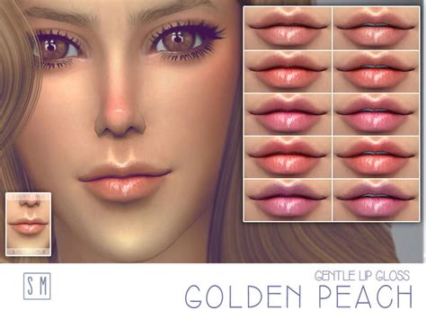 Golden Peach Gentle Lip Gloss The Sims 4 Catalog