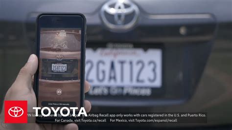 It also said the cause of the problem, and the solution, is different. Airbag Recall App Overview | Toyota - YouTube
